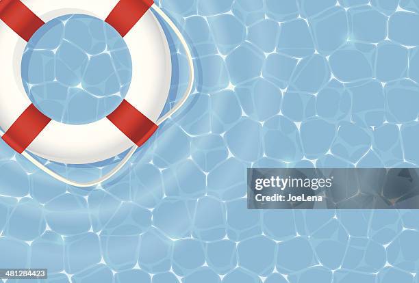 Live Preserver Na Piscina, Foto de stock