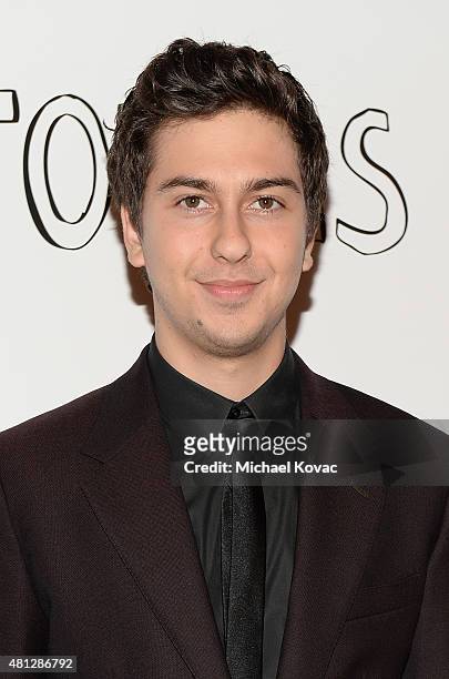 Actor Nat Wolff attends WSJ. Magazine and Forevermark Host a Special Los Angeles Screening of "Paper Towns" at The London West Hollywood on July 18,...
