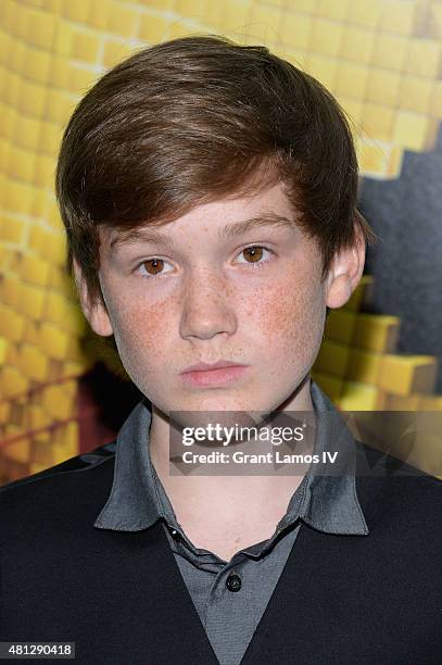 Matthew Lintz attends the "Pixels" New York Premiere at Regal E-Walk on July 18, 2015 in New York City.