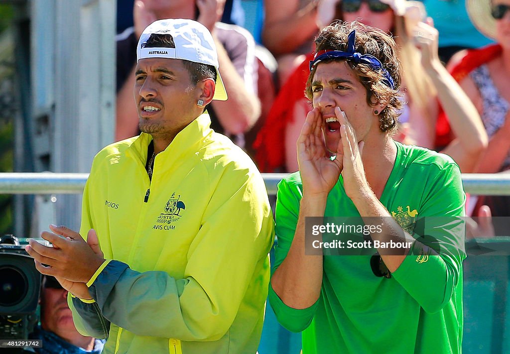 Australia v Kazakhstan - Davis Cup: Day 3