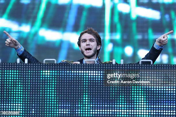 Zedd performs during Ultra Music Festival at Bayfront Park Amphitheater on March 28, 2014 in Miami, Florida.