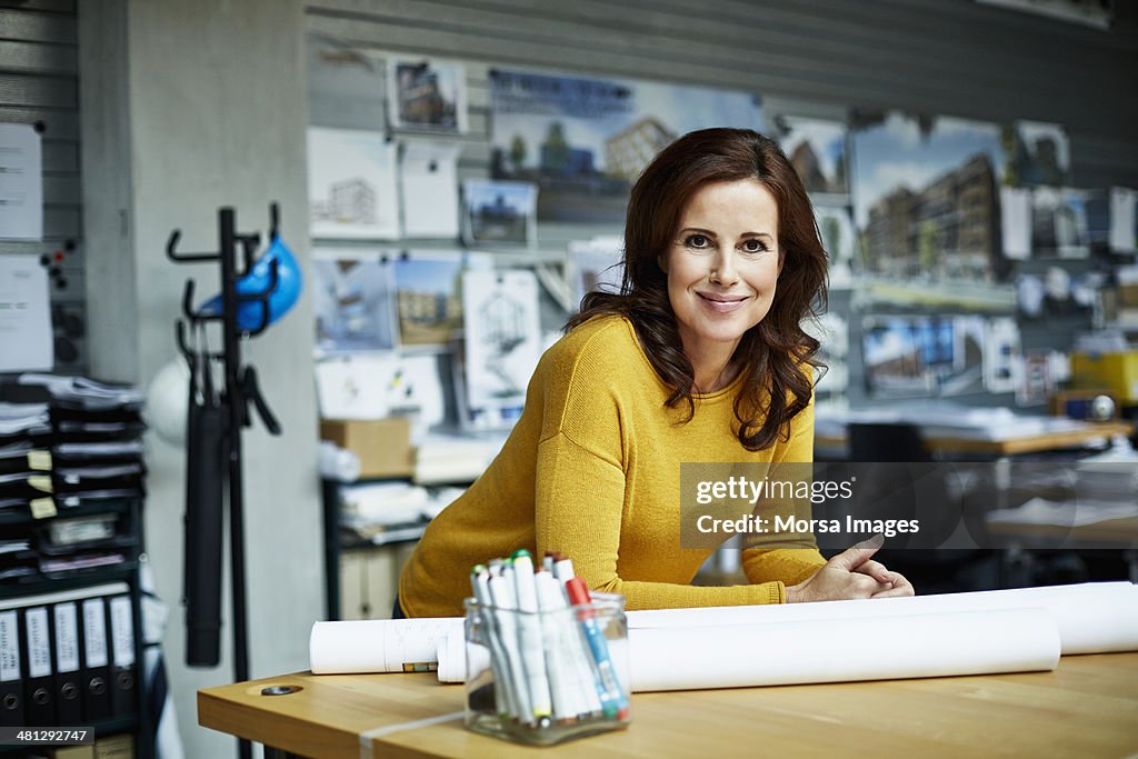Portrait of female architect