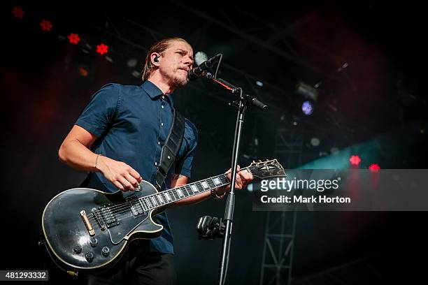 Paul Banks of Interpol performs on Day 10 of the RBC Royal Bank Bluesfest on July 18, 2015 in Ottawa, Canada.