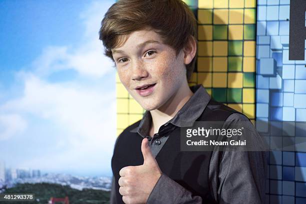 Actor Matthew Lintz attends the 'Pixels' New York premiere at Regal E-Walk on July 18, 2015 in New York City.