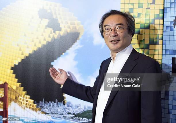 Creator of the arcade game Pac-Man Professor Toru Iwatani attends the 'Pixels' New York premiere at Regal E-Walk on July 18, 2015 in New York City.