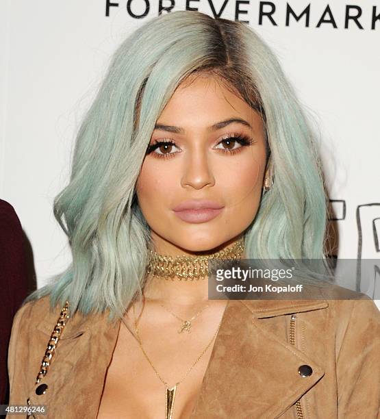 Kylie Jenner arrives at the Screening Of 20th Century Fox's "Paper Towns" at The London West Hollywood on July 18, 2015 in West Hollywood, California.