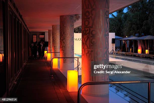 General view of atmosphere at the Maxim Magazine Worldwide Swimwear Collection launch at SLS South Beach on July 18, 2015 in Miami, Florida.