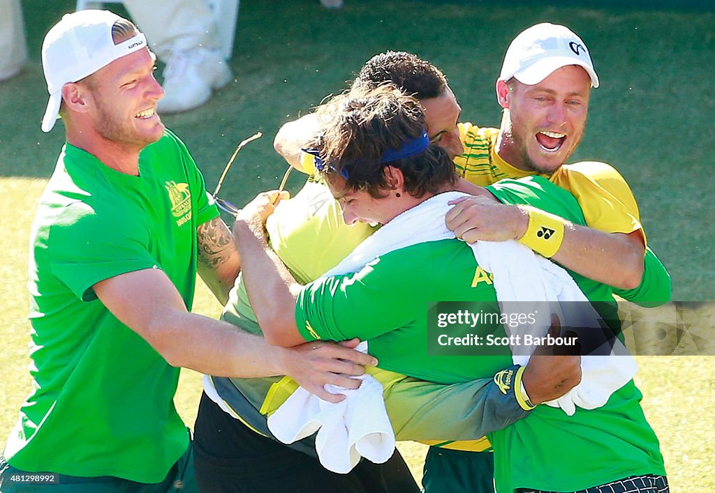 Australia v Kazakhstan - Davis Cup: Day 3