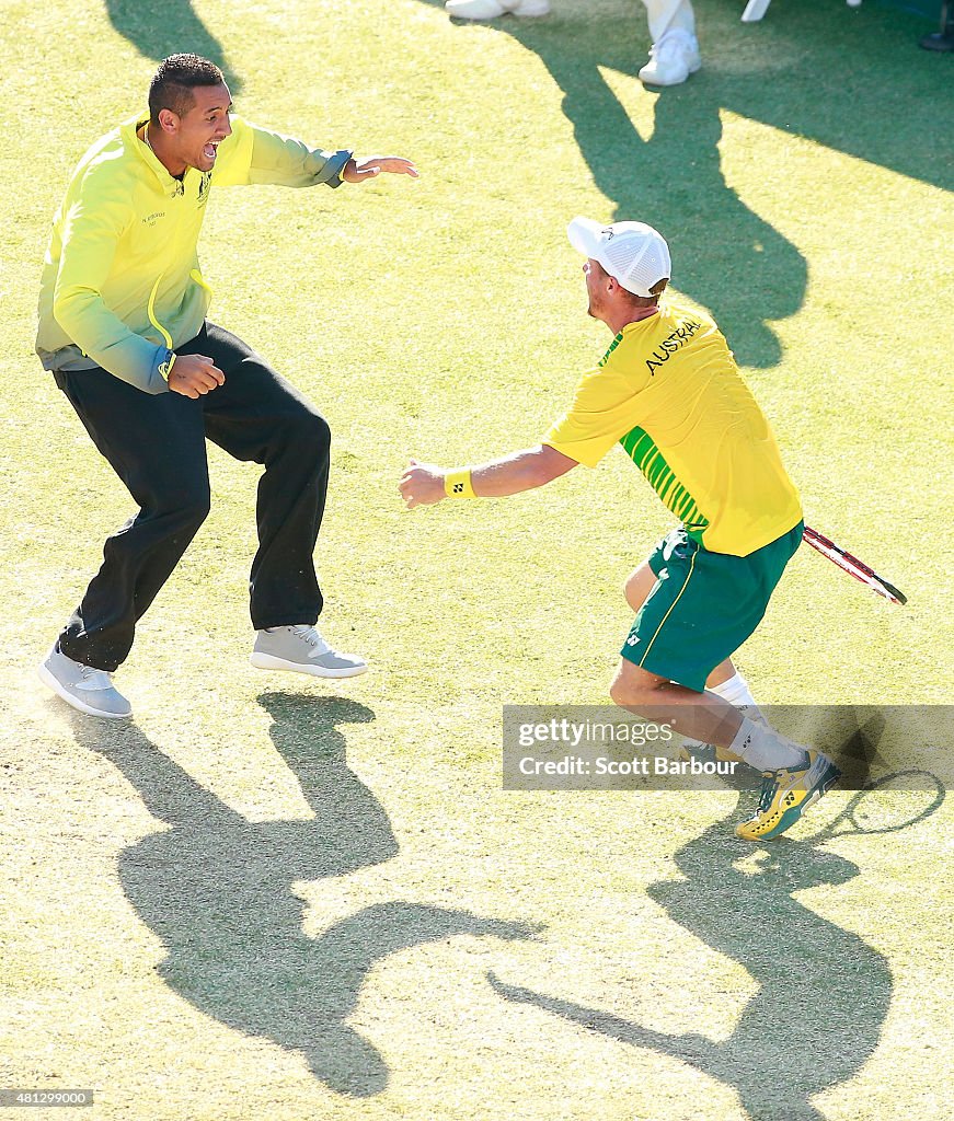 Australia v Kazakhstan - Davis Cup: Day 3