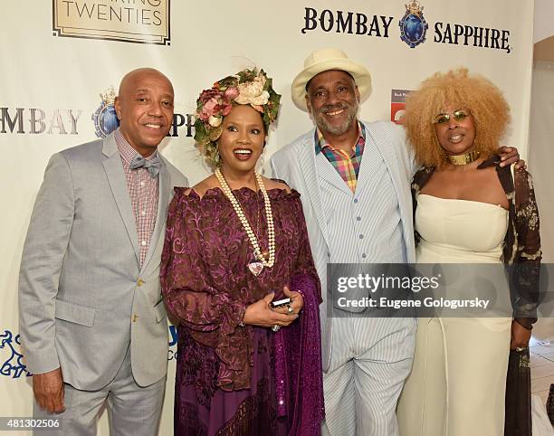 Russell Simmons, Sherry Bronfman, Danny Simmons and guest attend as Philanthropic Arts Foundation Celebrates 20th Anniversary at Art For Life...