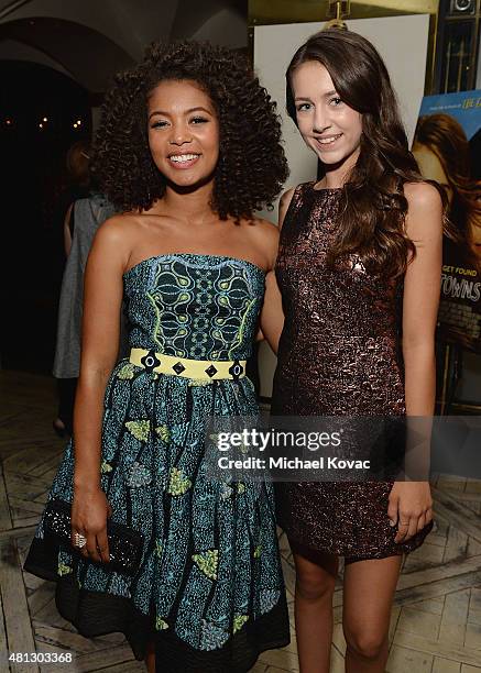 Actresses Jaz Sinclair and Emma Fuhrmann attend the afterparty for WSJ. Magazine And Forevermark Host A Special Los Angeles Screening Of "Paper...