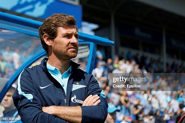 Zenit St. Petersburg head coach Andre Villas-Boas looks on during the Russian Football League match between FC Zenit St. Petersburg and FC Dinamo...