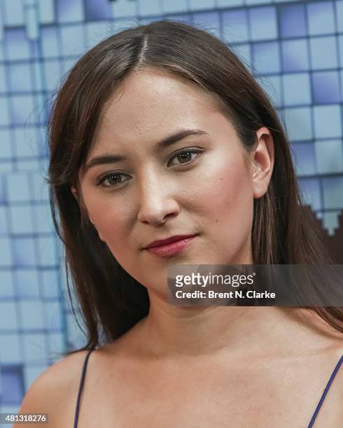 Actress Zelda Williams arrives at the "Pixels" New York premiere held at the Regal E-Walk on July 18, 2015 in New York City.