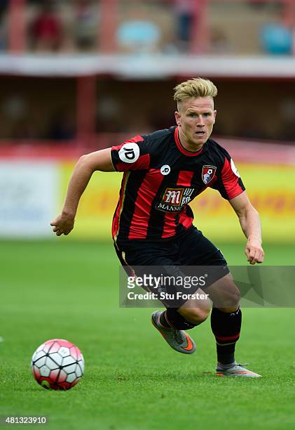 Bournemouth striker Matt Ritchie in action during the Pre season friendly match between Exeter City and AFC Bournemouth at St James Park on July 18,...