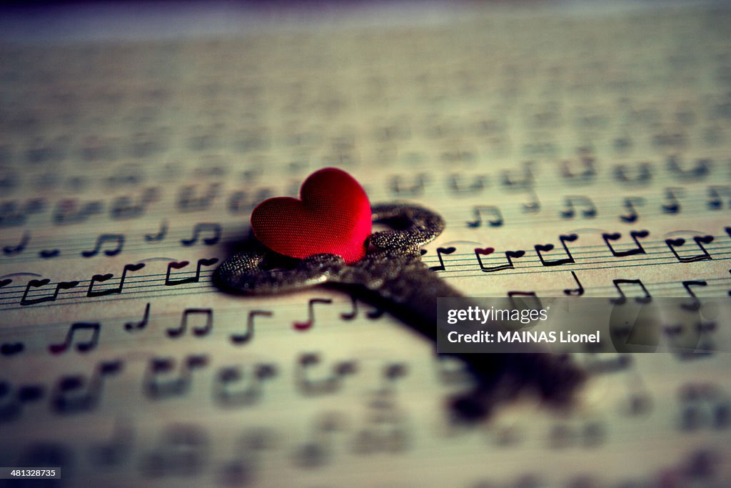 Musical heart key