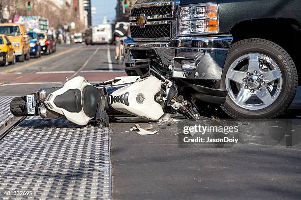 crash - motorcycle stock pictures, royalty-free photos & images