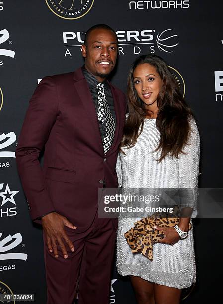 Player Paul Pierce of the Los Angeles Clippers and Julie Pierce attend The Players' Awards presented by BET at the Rio Hotel & Casino on July 19,...