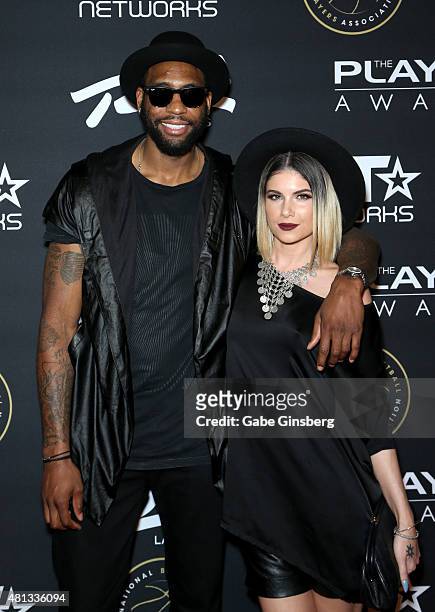 Player Rasual Butler and singer Leah LaBelle attend The Players' Awards presented by BET at the Rio Hotel & Casino on July 19, 2015 in Las Vegas,...