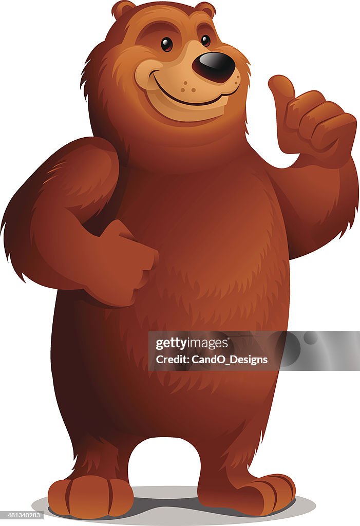 Grizzly Bear Thumbs Up High-Res Vector Graphic - Getty Images