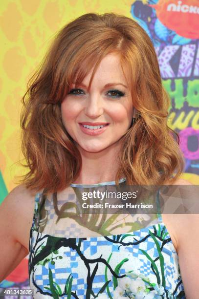 Actress Jayma Mays attends Nickelodeon's 27th Annual Kids' Choice Awards held at USC Galen Center on March 29, 2014 in Los Angeles, California.