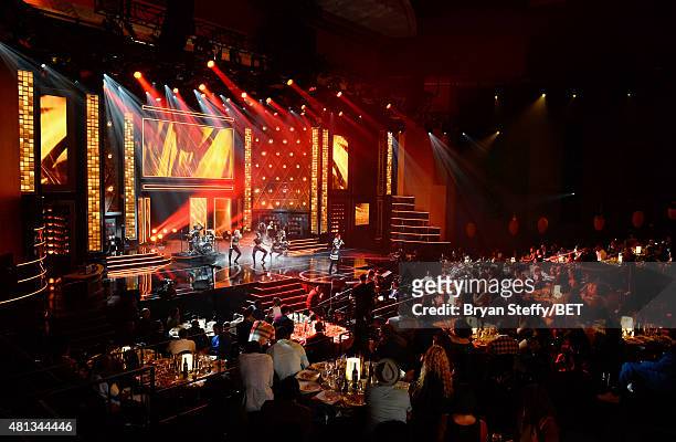 Singer Monica performs onstage at The Players' Awards presented by BET at the Rio Hotel & Casino on July 19, 2015 in Las Vegas, Nevada.