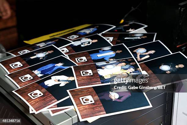 View of photo booth prints at The Players' Awards presented by BET at the Rio Hotel & Casino on July 19, 2015 in Las Vegas, Nevada.