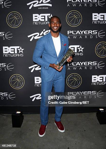 Player Chris Paul of the Los Angeles Clippers attends The Players' Awards presented by BET at the Rio Hotel & Casino on July 19, 2015 in Las Vegas,...