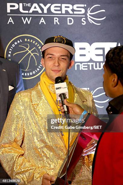 Golden State Warriors fan Oliver Wald attends The Players' Awards presented by BET at the Rio Hotel & Casino on July 19, 2015 in Las Vegas, Nevada.