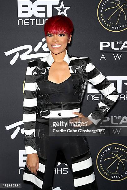 Singer Monica attends The Players' Awards presented by BET at the Rio Hotel & Casino on July 19, 2015 in Las Vegas, Nevada.