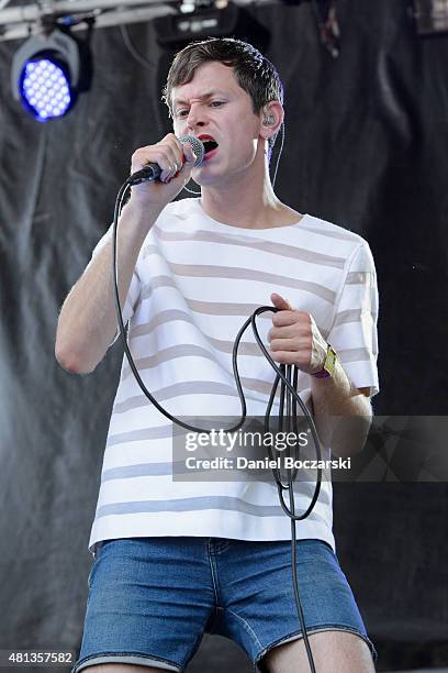 Perfume Genius performs during Pitchfork Music Festival 2015 at Union Park on July 19, 2015 in Chicago, United States.