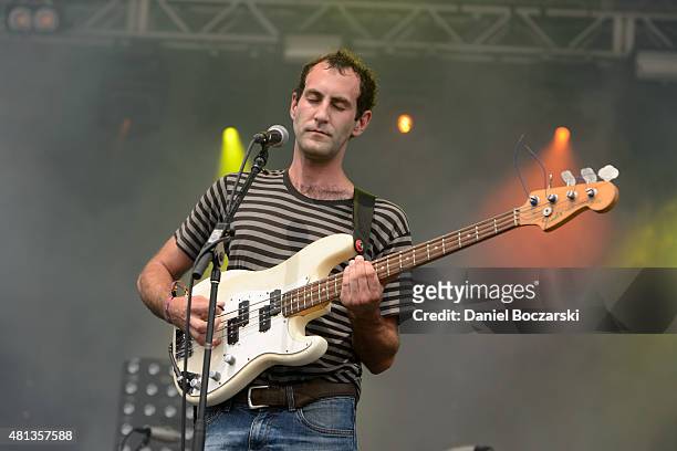 Matt Flegel of Viet Cong performs during Pitchfork Music Festival 2015 at Union Park on July 19, 2015 in Chicago, United States.