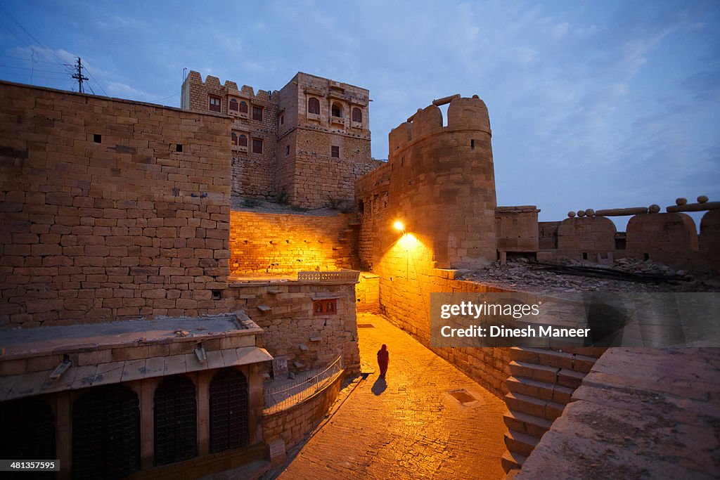 Jaisalmer fort in the morning