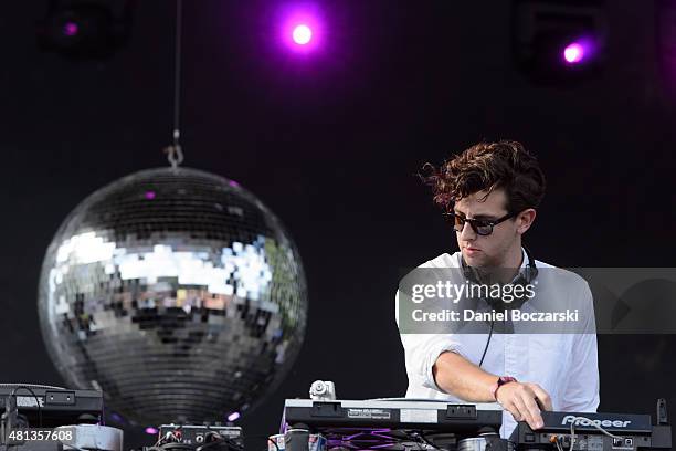 Jamie xx performs during Pitchfork Music Festival 2015 at Union Park on July 19, 2015 in Chicago, United States.