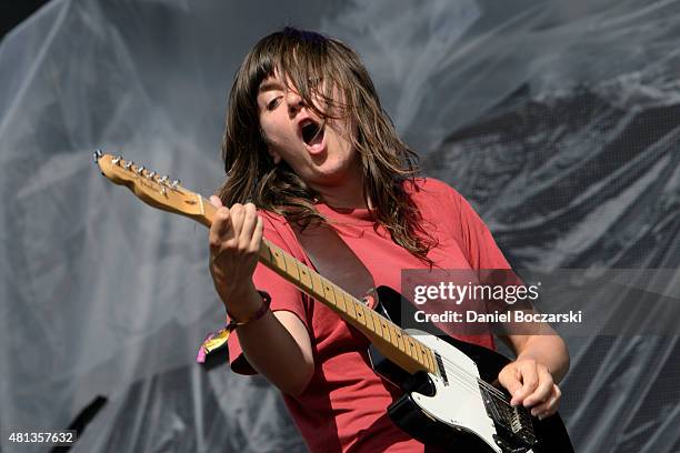 Courtney Barnett performs during Pitchfork Music Festival 2015 at Union Park on July 19, 2015 in Chicago, United States.