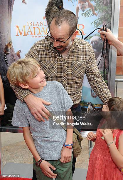 Actor Jason Lee arrives at the Premiere of Warner Bros. Pictures and IMAX Entertainment's 'Island Of Lemurs: Madagascar' at California Science Center...