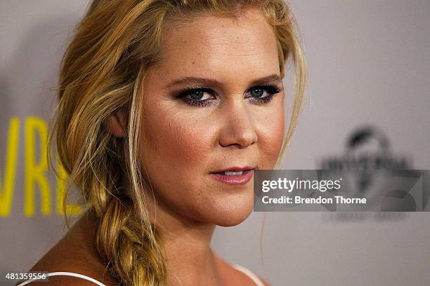 Amy Schumer arrives at the Trainwreck Australian premiere at Event Cinemas George Street on July 20, 2015 in Sydney, Australia.