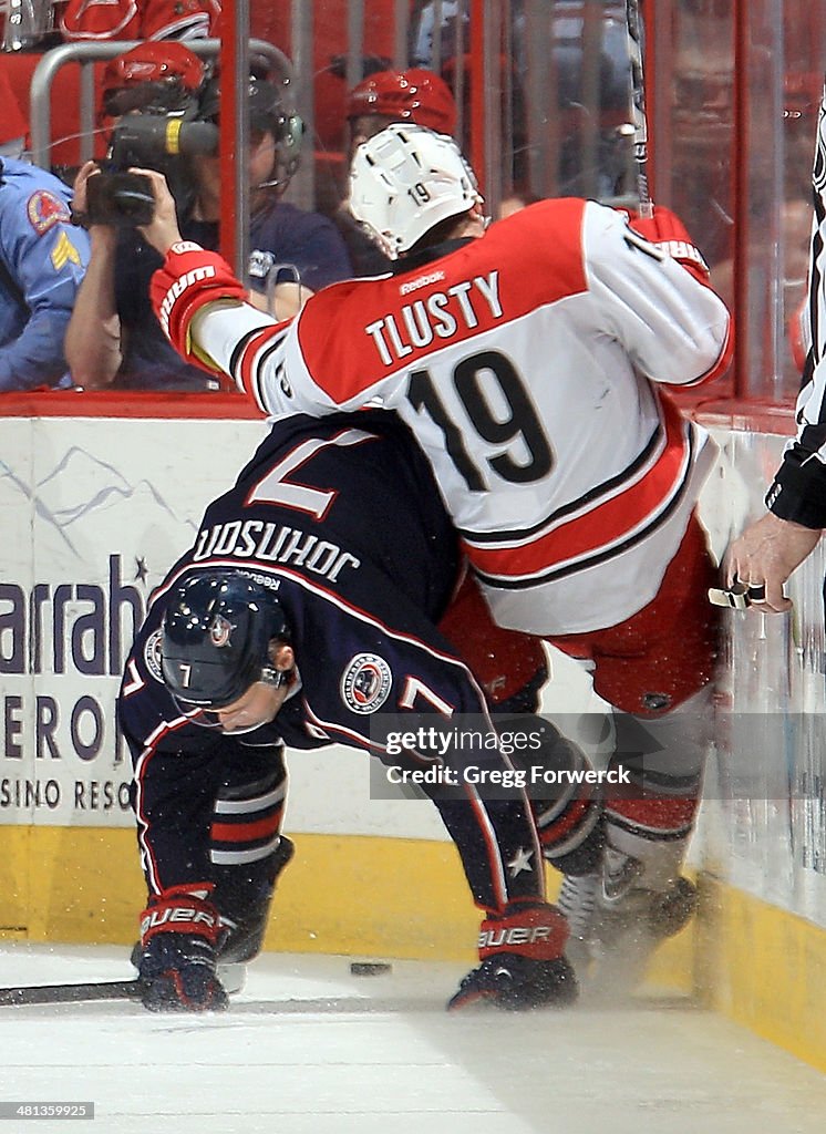 Columbus Blue Jackets v Carolina Hurricanes