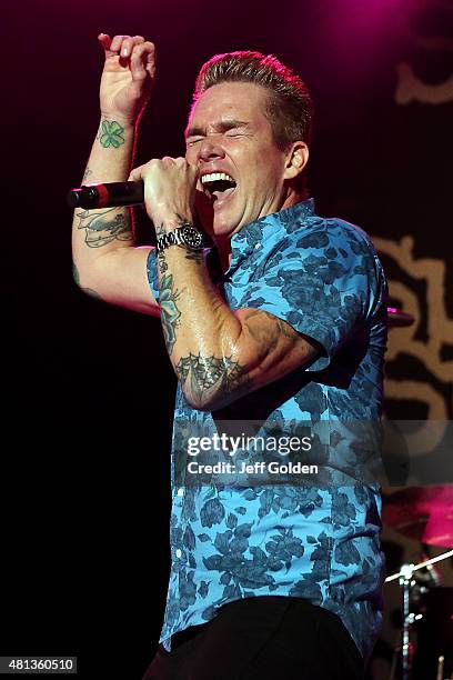 Mark McGrath of Sugar Ray performs at The Greek Theatre on July 19, 2015 in Los Angeles, California.