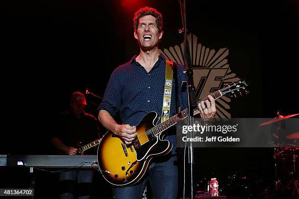 Kevin Griffin of Better Than Ezra performs at The Greek Theatre on July 19, 2015 in Los Angeles, California.
