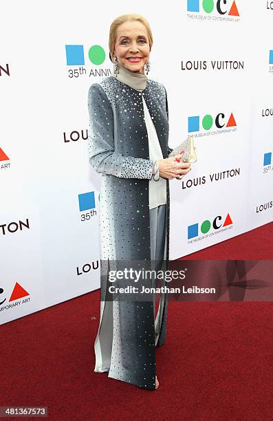Actress Anne Jeffreys attends MOCA's 35th Anniversary Gala presented by Louis Vuitton at The Geffen Contemporary at MOCA on March 29, 2014 in Los...