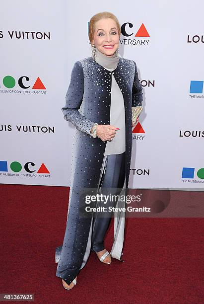 Actress Anne Jeffreys attends MOCA's 35th Anniversary Gala presented by Louis Vuitton at The Geffen Contemporary at MOCA on March 29, 2014 in Los...