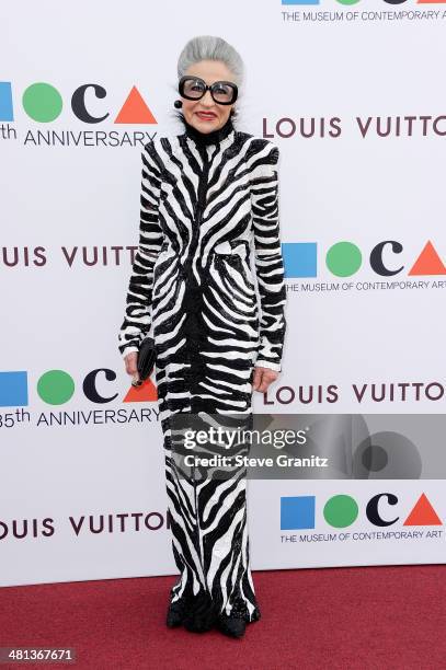 Joy Venturini Bianchi attends MOCA's 35th Anniversary Gala presented by Louis Vuitton at The Geffen Contemporary at MOCA on March 29, 2014 in Los...