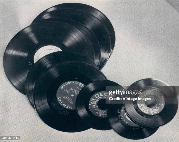 Mercury, Decca and RCA phonograph records, 1955.