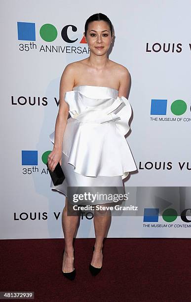 Actress China Chow attends MOCA 35th Anniversary Gala Celebration at The Geffen Contemporary at MOCA on March 29, 2014 in Los Angeles, California.