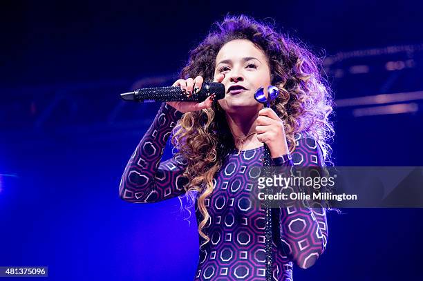 Ella Eyre performs at Manchester Arena on July 19, 2015 in Manchester, England.