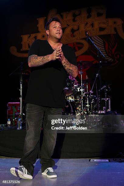 Uncle Kracker performs at The Greek Theatre on July 19, 2015 in Los Angeles, California.