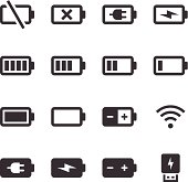Mono Icons Set | Battery & Power
