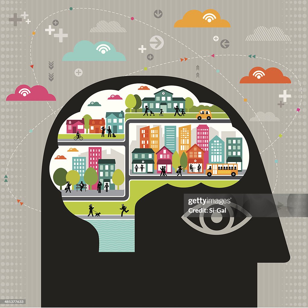 Community Question Idea Vector Vector Illustration Of Community Thinking High-Res Vector Graphic ...