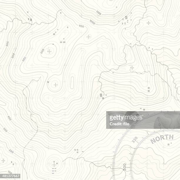 topographic terrain - footpath stock illustrations