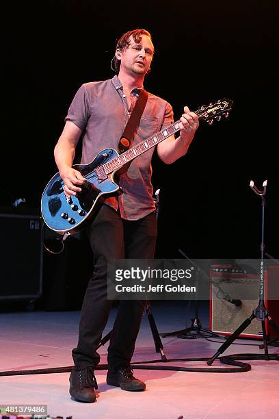 Jon Siebels of Eve 6 performs at The Greek Theatre on July 19, 2015 in Los Angeles, California.